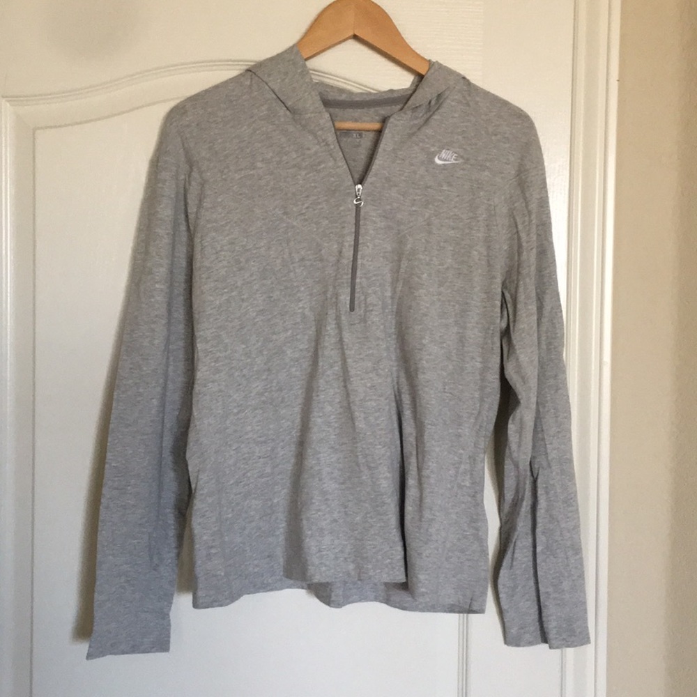 Nike light weight Grey hoodie